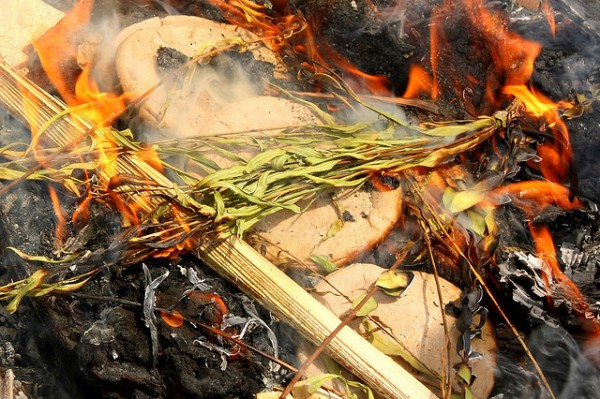 Burning Chametz burning-chametz