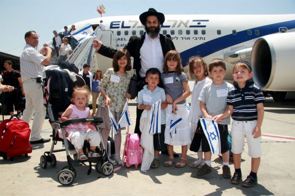Making Aliyah Jewish Father-Israeli flag-Aliyah-immigrating to Israel-olim