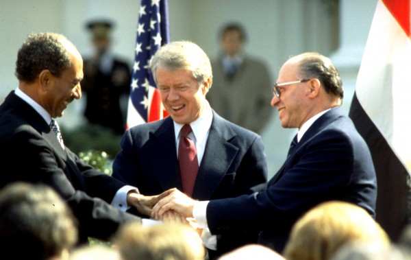 The Triple Handshake Triple Handshake-Begin-Carter-Sadat-Peace Treaty-Washington