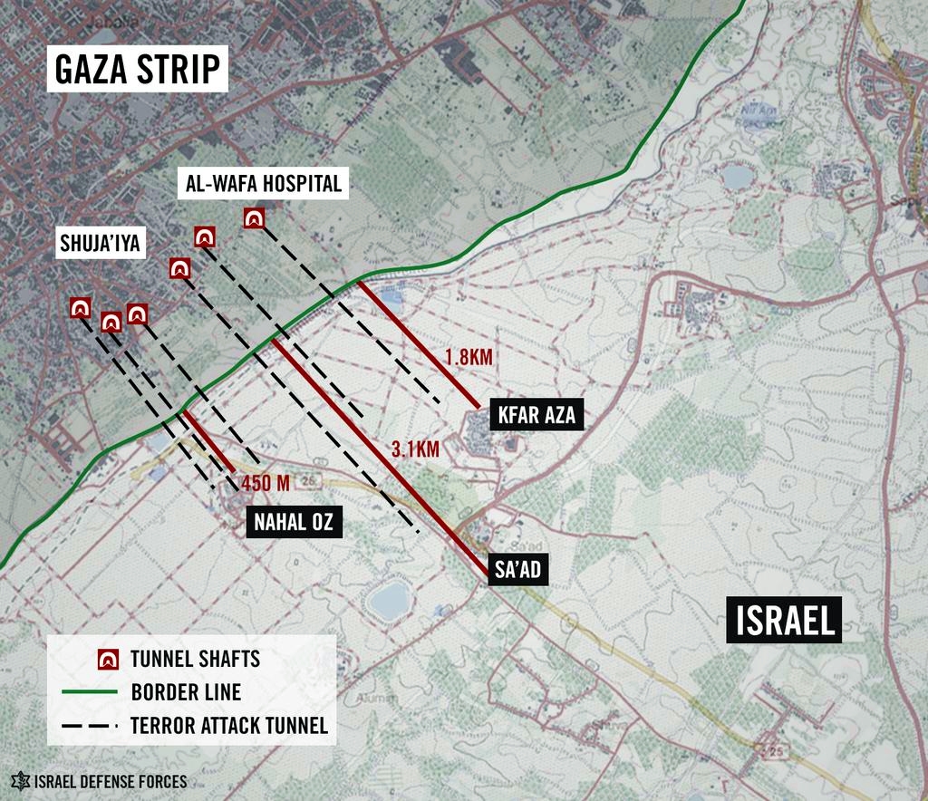 IDF tunnel threat graphic IDF tunnel threat graphic