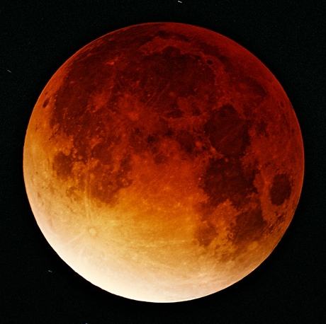 Lunar Eclipse 09-11-2003 Due to its reddish color, a total eclipse of the moon is sometimes referred to as a blood moon. A Blood Moon Tetrad is a consecutive sequence of four lunar eclipses, spaced six months apart. The Tetrad occurring in 2014 and 2015 is rare in that it coincides with the Jewish holidays of Passover and Sukkot. Past tetrads such as this have signaled key events for the Jewish People and Israel.