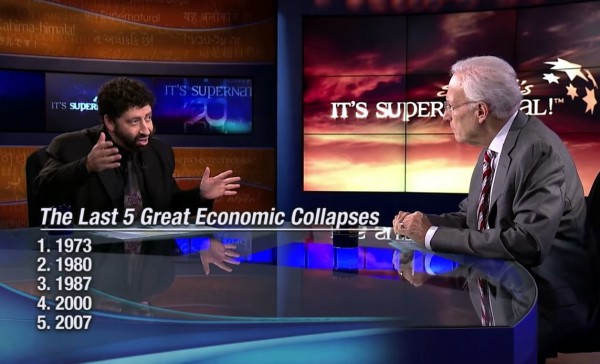 Jonathan Cahn Explains Relationship of Shemitah and economic collapses to Sid Roth on It's Supernatural Jonathan Cahn-Shemitah-Economic Collapses-Sid Roth-It's Supernatural