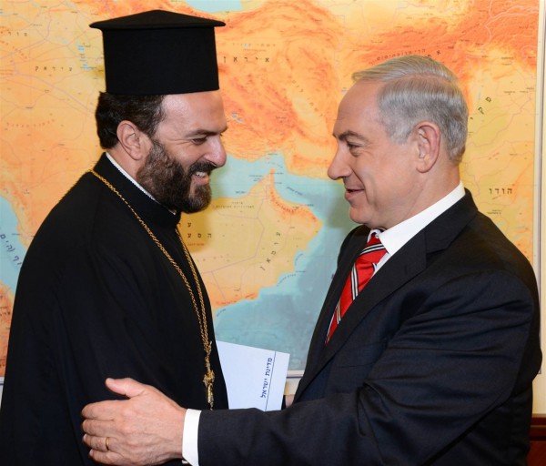 Nadaf and Netanyahu Prime Minister-Benjamin Netanyahu-Gabriel Nadaf-Nazareth priest