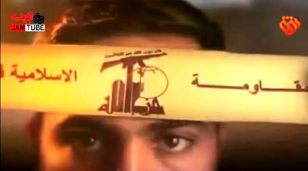 The video shows a Hezbollah fighter joining the alliance against Jerusalem. (YouTube capture)