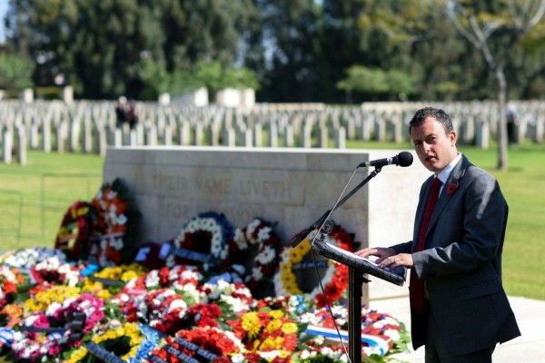 British-Ambassador-to-Israel-Matthew-Gould-Ramleh-Commonwealth-War-Graves-Commission-Cemetery-Remembrance-Sunday Remembrance Day-Remembrance Sunday-Israel