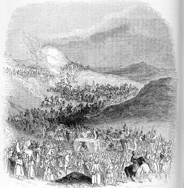 March-of-the-Pilgrim-Caravan-1884-The-pictorial-history-of-Palestine-and-the-Holy-land-including-a-complete-history-of-the-Jew March of the Pilgrim Caravan